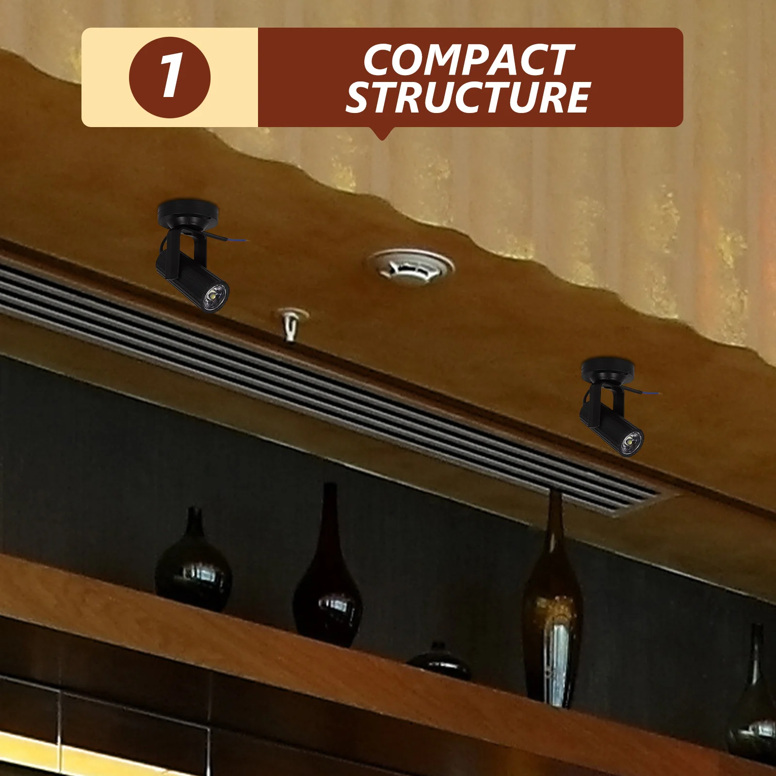 

2 шт. 1 Вт светодиодный прожектор для сцены для бара, КТВ, клуба, вечеринки, свадьбы, танцев, компактное, эффективное охлаждение, простой монтаж, профессиональный