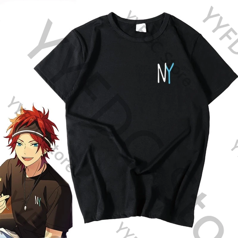 Ensemble Stars Amagi Hiiro Amagi Rinne T-shirt TATSUMI Sazanami Jun Cosplay Costume Women Men Tops Harajuku Cartoon Same T Shirt