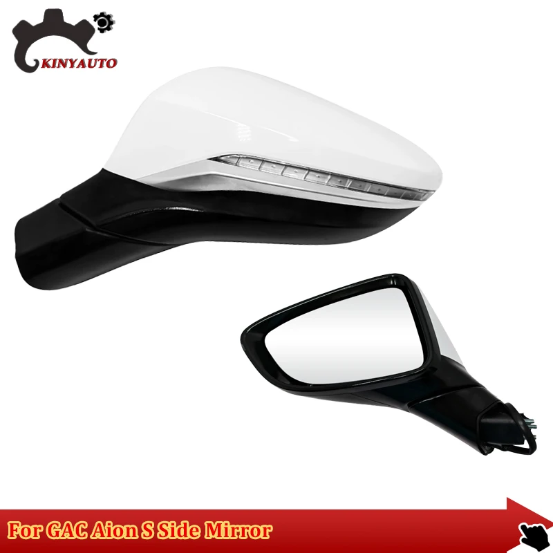 

For GAC Aion S 19-21 Side External Rearview Rear view Mirror Assembly Assy INCL Lens Turn Signal Light Shell Frame Cover Holder