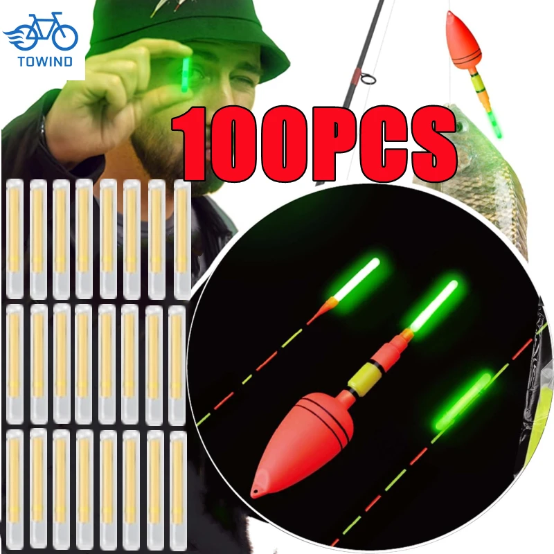 New 100/50PCS Firefly Fluorescent Rod Light Fishing Floating Rod Light Dark Luminous Rod Outdoor Fishing Fluorescent Rod Light