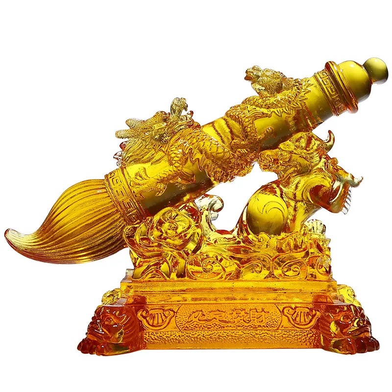 Brush ornament glazed handicrafts Bogu rack collection merchandise gifts high-end office study