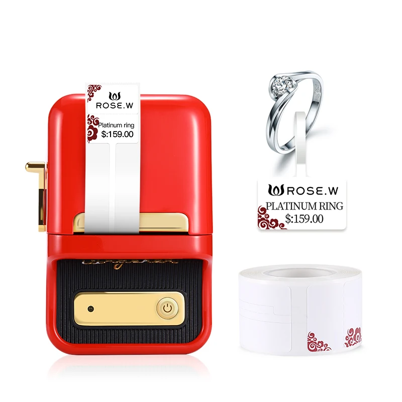 B21 Jewelry Thermal Sticker Mini Barcode Label Printer