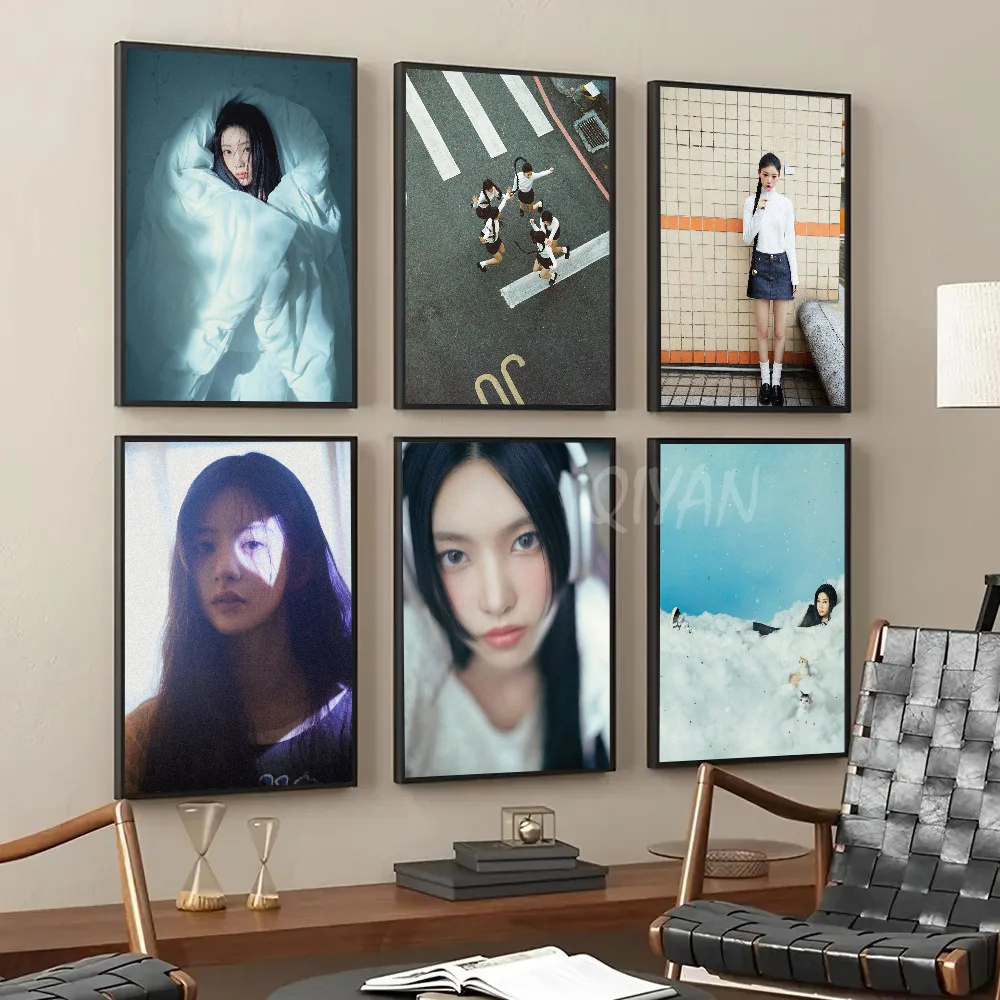 I-ILLIT Super Real Me The 1st Mini Album Kpop Poster Paper Print Home Living Room Bedroom Entrance Bar Cafe Art Painting Decor