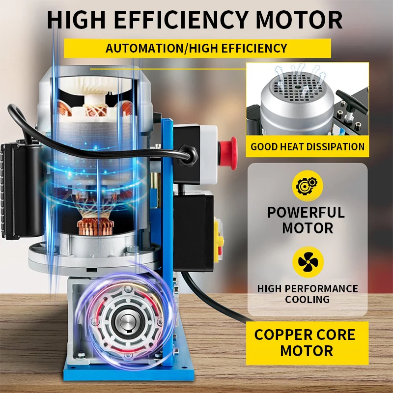 Electric wire stripping machine Fully automatic waste wire and cable peeler  75 feet/min wire stripping