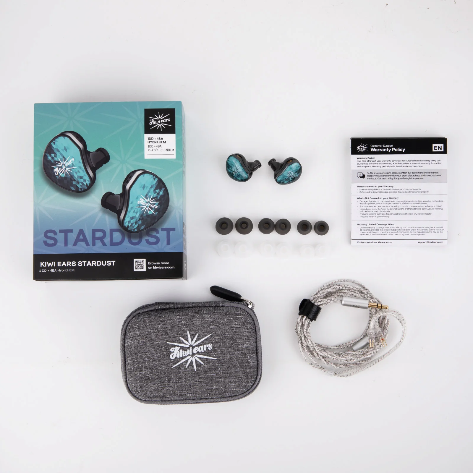Linsoul Kiwi Ears Stardust 1DD+4BA Hybrid IEM mit ergonomischem Sitz und leichter Konstruktion – Detail 14
