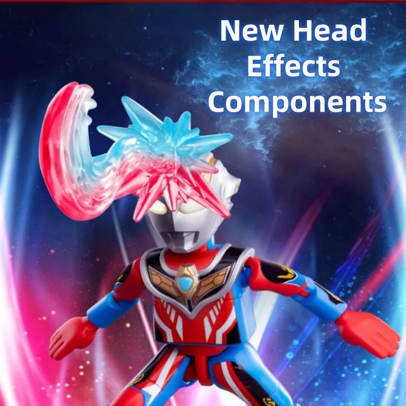 BLOKEES Blocos de Construção Ultraman Sparkling Edition Vol.12 Ultraman Blazar Ultraman Gaia Montado Modelo Móvel Pingente Brinquedo