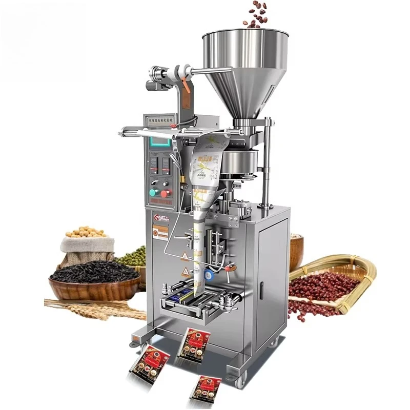 200g 500g Custom Automatic Peanut Flower Tea Coffee Quantitative Film Weighing Measuring Cup Pneumatic Filling Packaging Machine