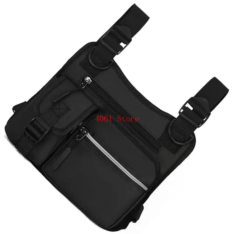 Compact Functional Harness Bag With Zippered Compartments Tear Resistant Nylon Construction For City Adventures