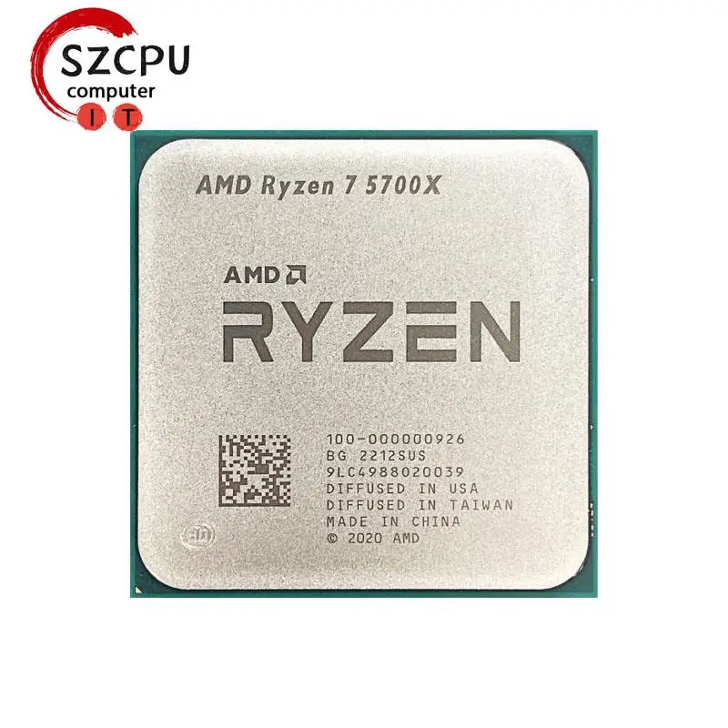 Top Amd Ryzen 7 5700x R7 5700x 3.4 Ghz Acht-Core Zestien-Draad Cpu Processor 7nm L3 = 32M 100-000000926 Socket Am4