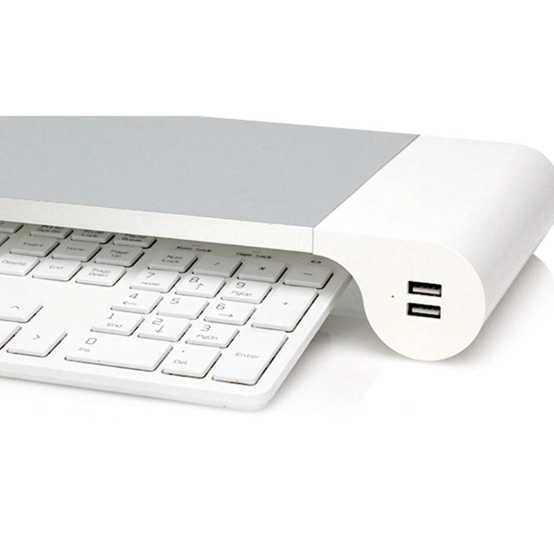 Computer Stand Hub LCD Monitor Stand With USB Charging Port EU Plug