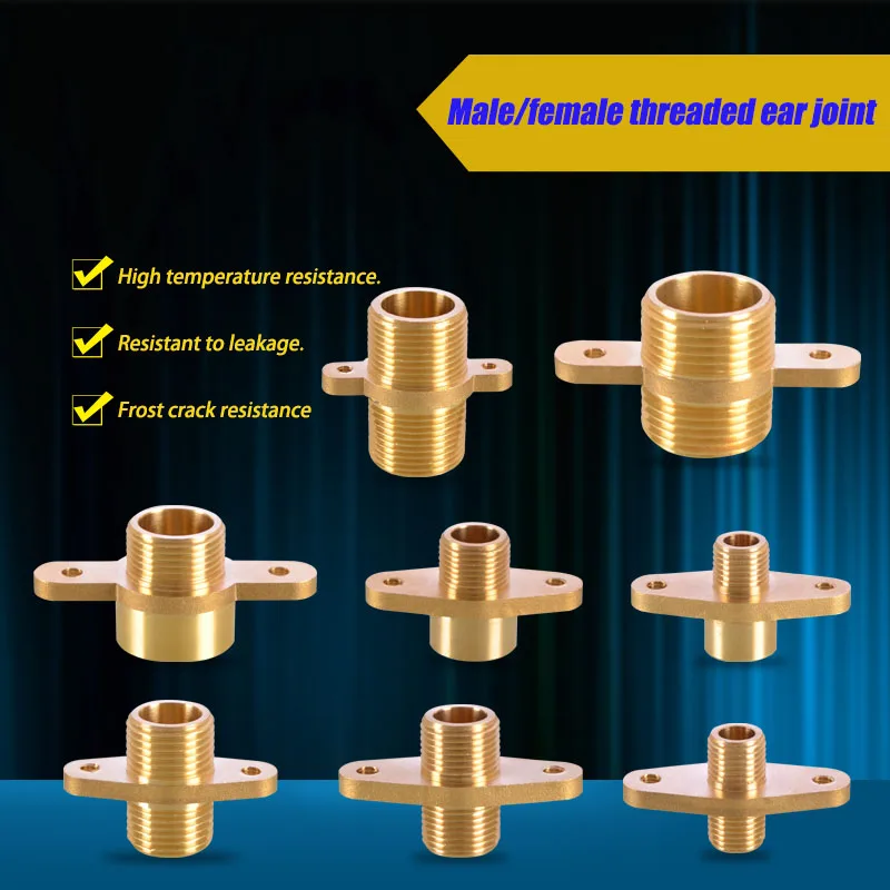 

Brass Flange Connector 1/4"3/8"1/2"3/4"1"Copper Female/Male Thread Joint Pipe Fitting Coupling Coupler Water Dispenser Accessory