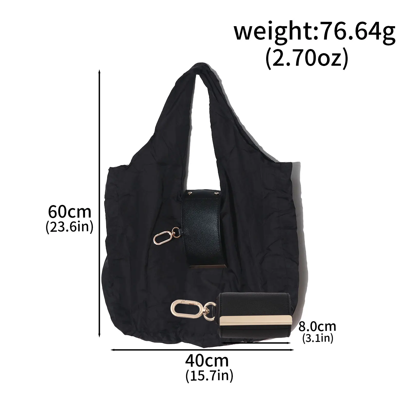 Creative Simple Storage Bag Keychain, Practical Gift