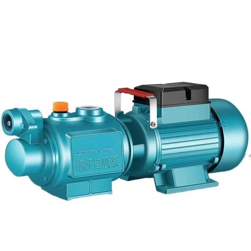 Automatic screw self-priming pump 220V high lift suction pump Well tower-free water supply tap water booster pump