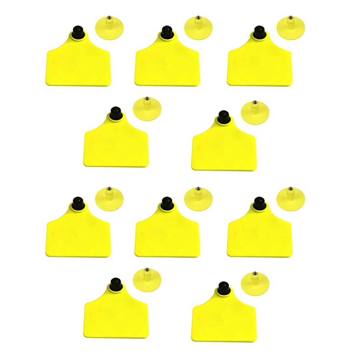 AT59 10pcs RFID UHFAnimal Ear Tag ISO18000 6C Electronic Ear Tag Rfid Uhf Tag 860-960mhz LF 134.2mhz Bull Ear