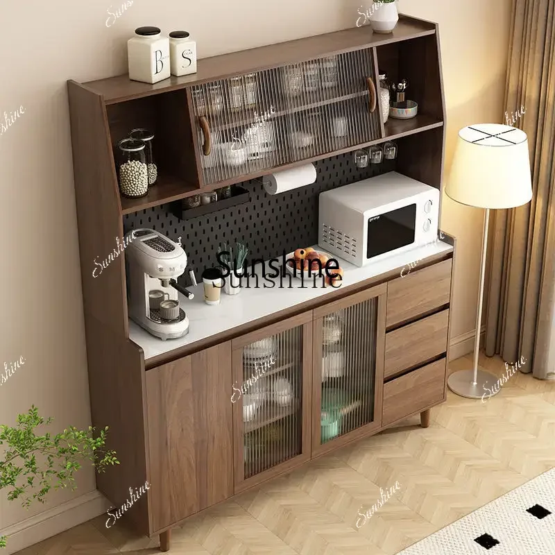 

Solid wood dining edge integrated against the wall modern living room storage cabinetX