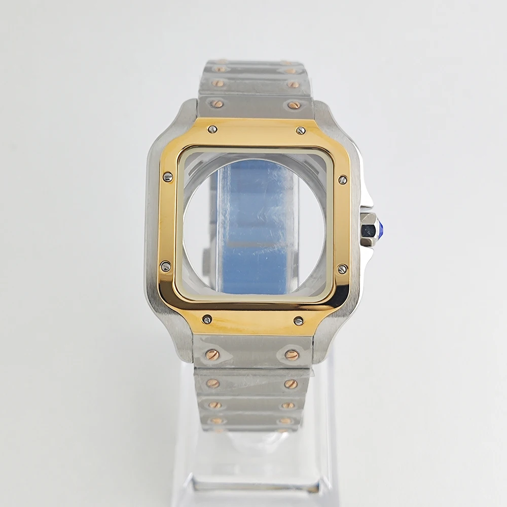 38 มม.NH35/NH36 นาฬิกาสแควร์ 316L สแตนเลสกันน้ําเหมาะสําหรับ NH35/NH36 กรณี Seiko MOD อุปกรณ์เสริม