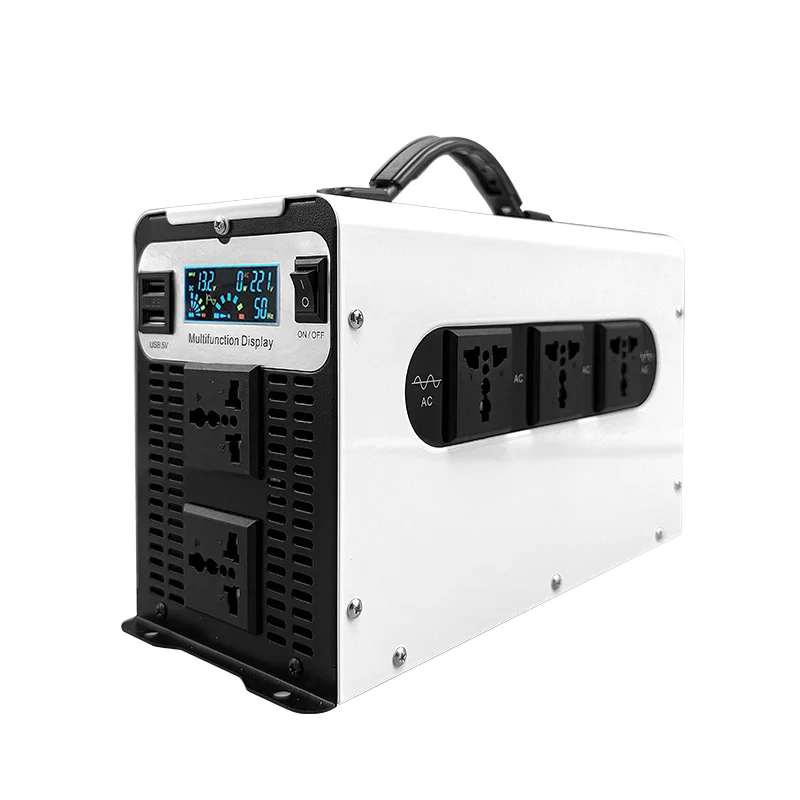 Fonsoul Pure Sine Wave Car Solar Inverter 3000W with USB DC 12V 24V to AC 110V 220V Lead Acid/Lithium Battery Home Appliance