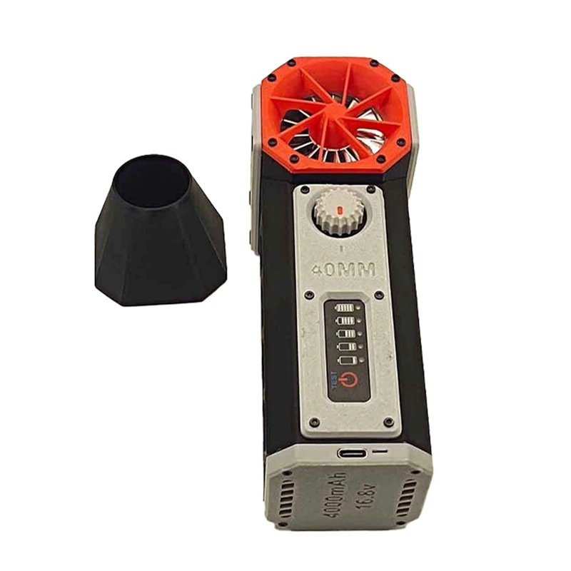 WISH Mini Ventilatore D'aria Elettrico Palmare Turbo Jet Ventilatore 40 MILLIMETRI Motore Brushless Violento Ventilatore Velocità del Vento 56 M/S Ventilatore per Condotto Industriale