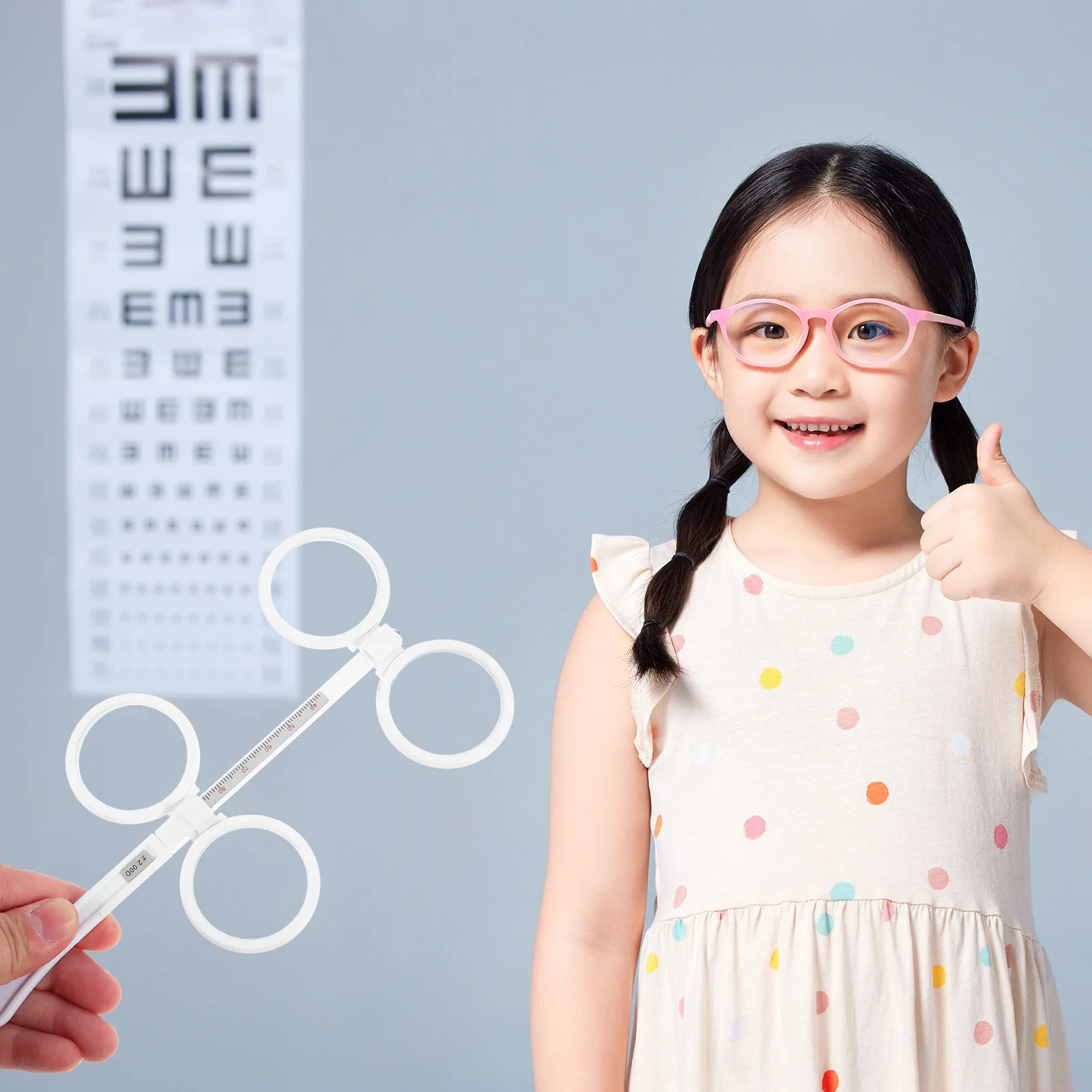 Optical Flipper Double-Sided Vision Training Instrument Adjustable Ophthalmic Flippers Set For Optometry Practice Teaching