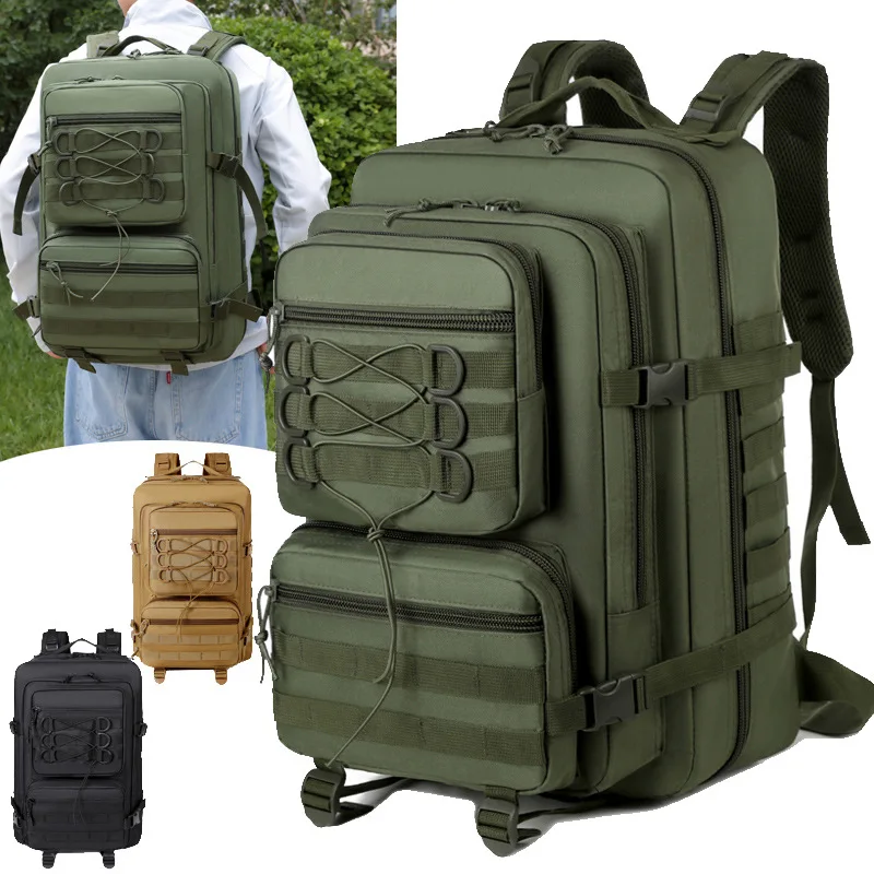 Large Capacity Durable Camouflage Backpack for Men,Best-Selling Outdoor Hiking Mountaineering Bag, Tactical Sports Daypack