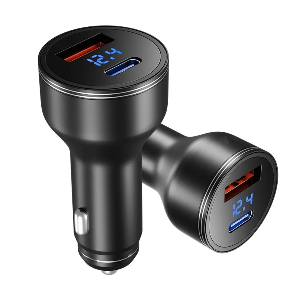 170W Total Output 140W Type-C Adapter In-vehicle Power Road Trip Charging 32mm 78mm Multi-stage Voltage Output