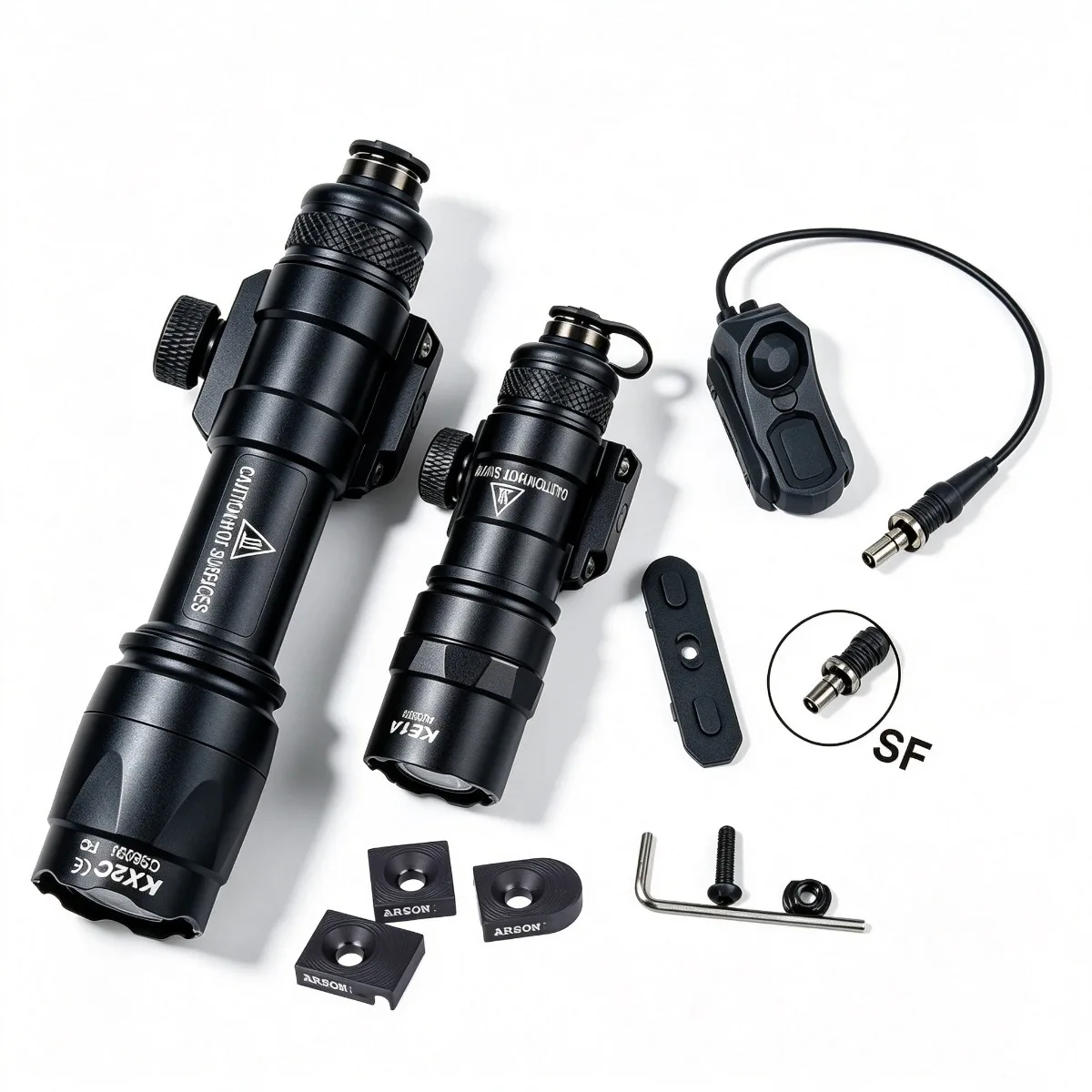 Surefire SF M300B M600C Tactical Hunting Flashlight AXON Remote Pressure Switch Dual Function Scout Light Airsoft Rifle