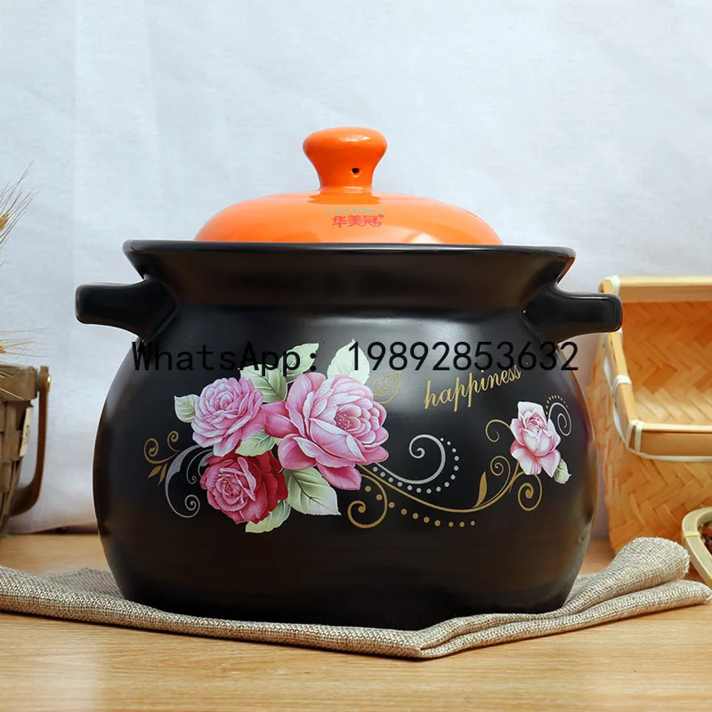 

Sg casserole stew pot - household gas ceramic natural gas stove compatible, high-temperature resistant, crack-proof soup pot