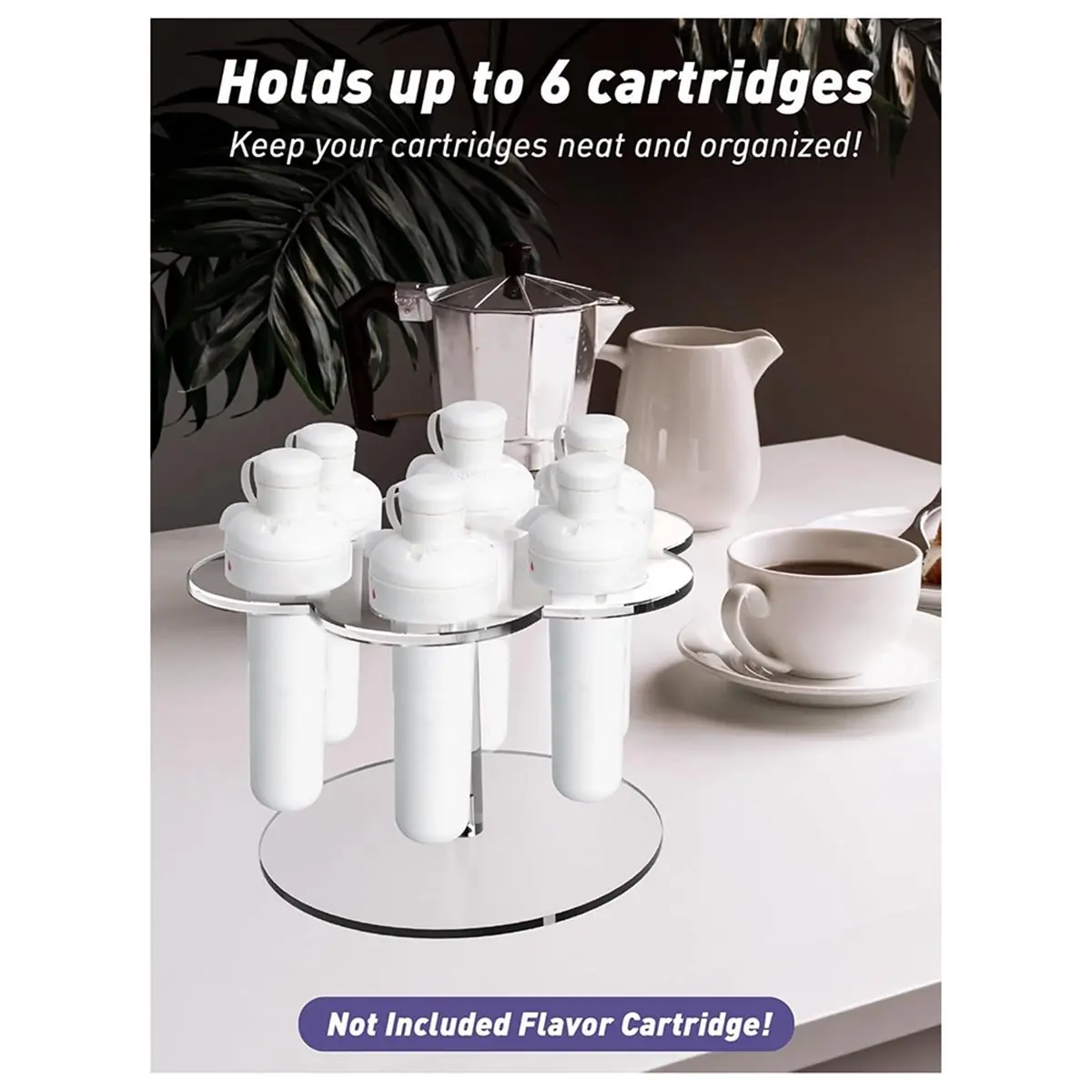 wilwill Ice Cream Cone Holder 6 Hole Clear Acrylic Ice Cream Displaying Stand Cupcake Sugar Rack Food Display Stand