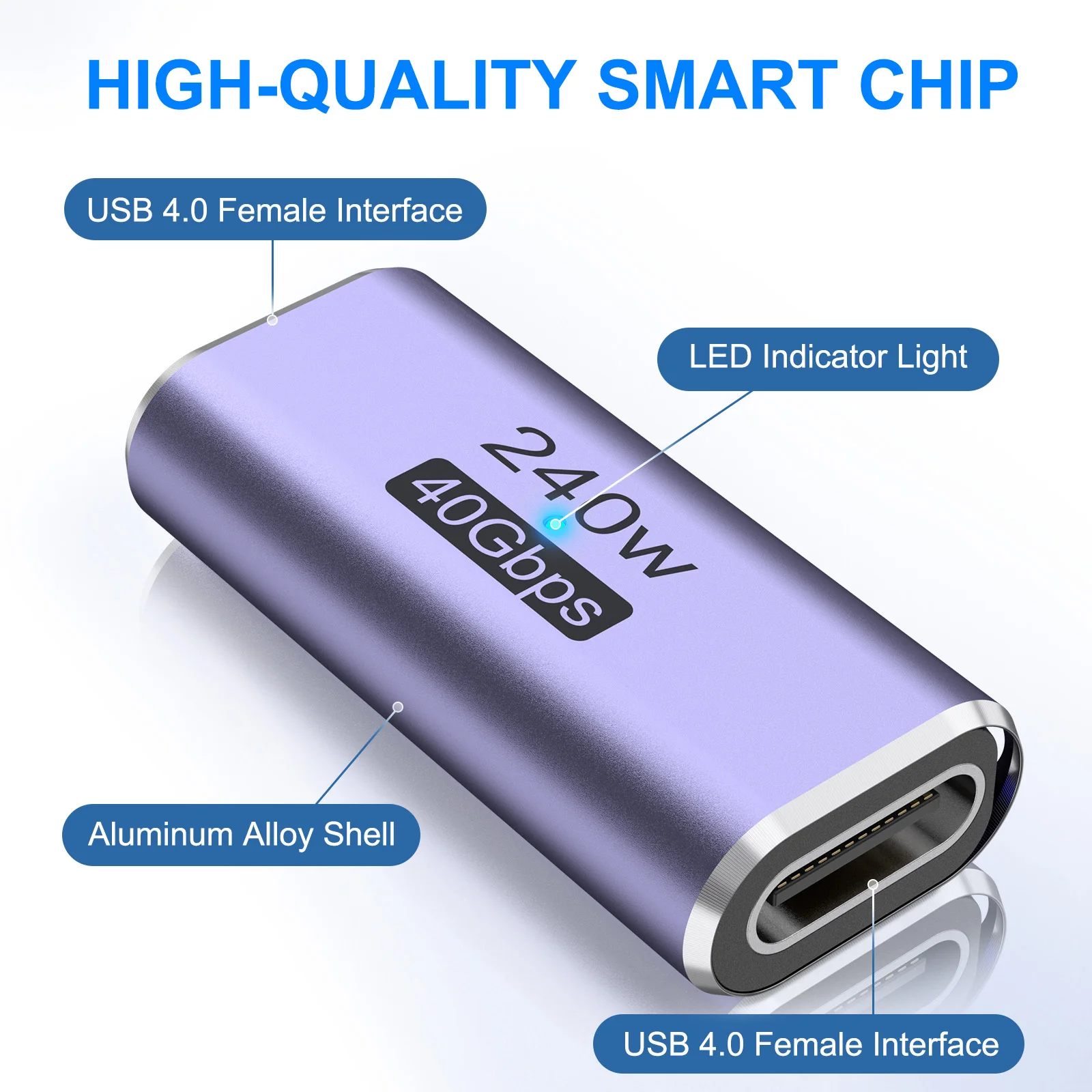 USB-C 4.0 40Gbps OTG Extension Adapter Type C Male To Female Fast Charging Converter USB C Data Adapter For PC Macbook Phone