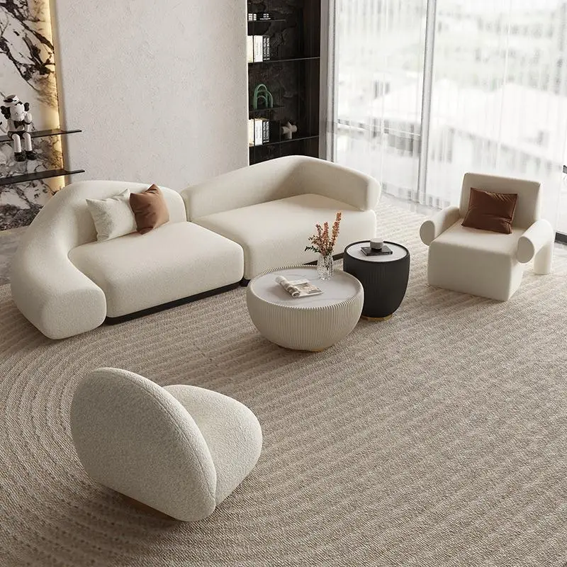 

Cute Lazy Living Room Sofas Human Dog Bed Puffs White Cloud Outdoor Sofa Modern Designer Love Seat Garden Divano Salon Furniture