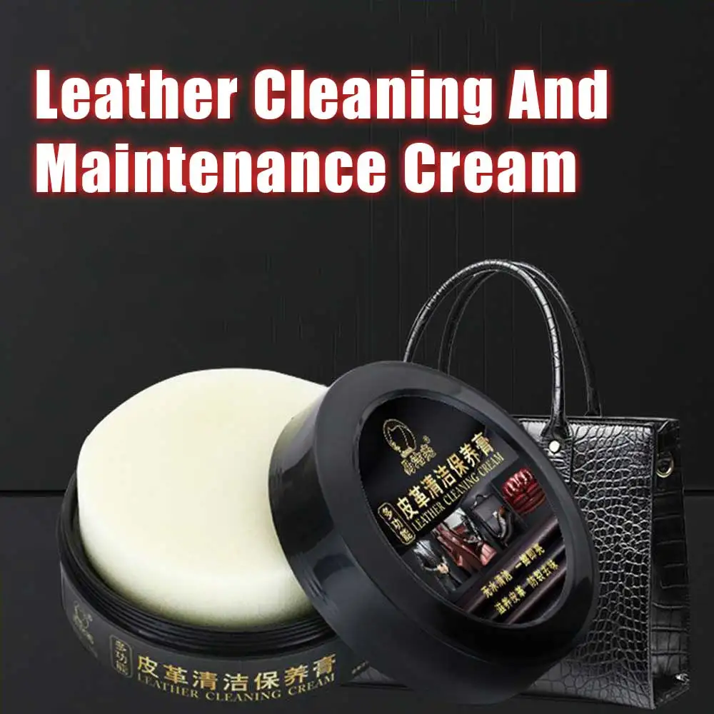 1Pc Multifunctional Cleaning Cream Easy To Clean Multi-functional Leather Cleaning Maintenance Cream Leather Sofa Bag Care Cream