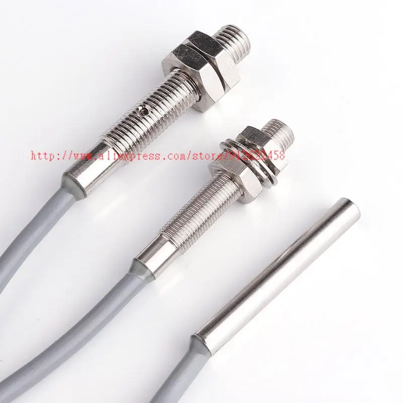 5PCS M4 M5 M6 Inductive Proximity Switch Sensor 3 Wire DC10-30V 500HZ 100mA Detecting Distance 1mm NPN/PNP