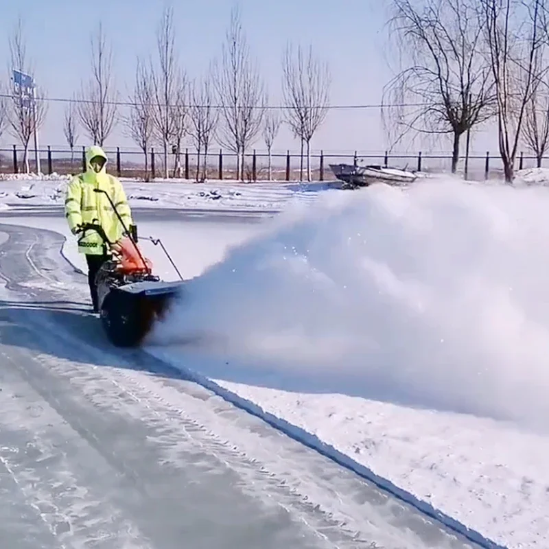 Compact Hand-Pushed Dual-Stage Snow Removal Machine With Heated Handgrips And Zero-Turn Radius Maneuverability Hot sale