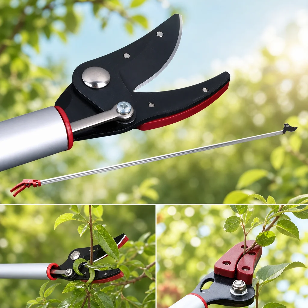 

Long Reach Garden Pruner Ergonomic Rust-Resistant Pruning Shears Professional Fruit Tree Trimming Scissors Tool