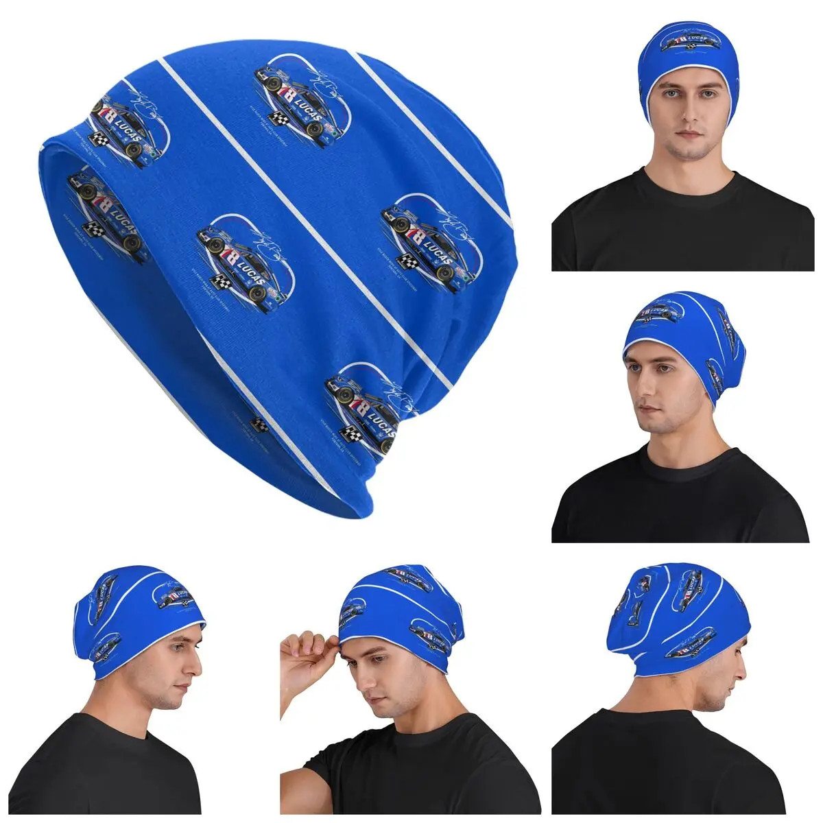 Kyle Busch RCR Skullies Beanies Hats Warm Autumn Winter Outdoor Cap Knitted Bonnet Caps for Men Women Adult