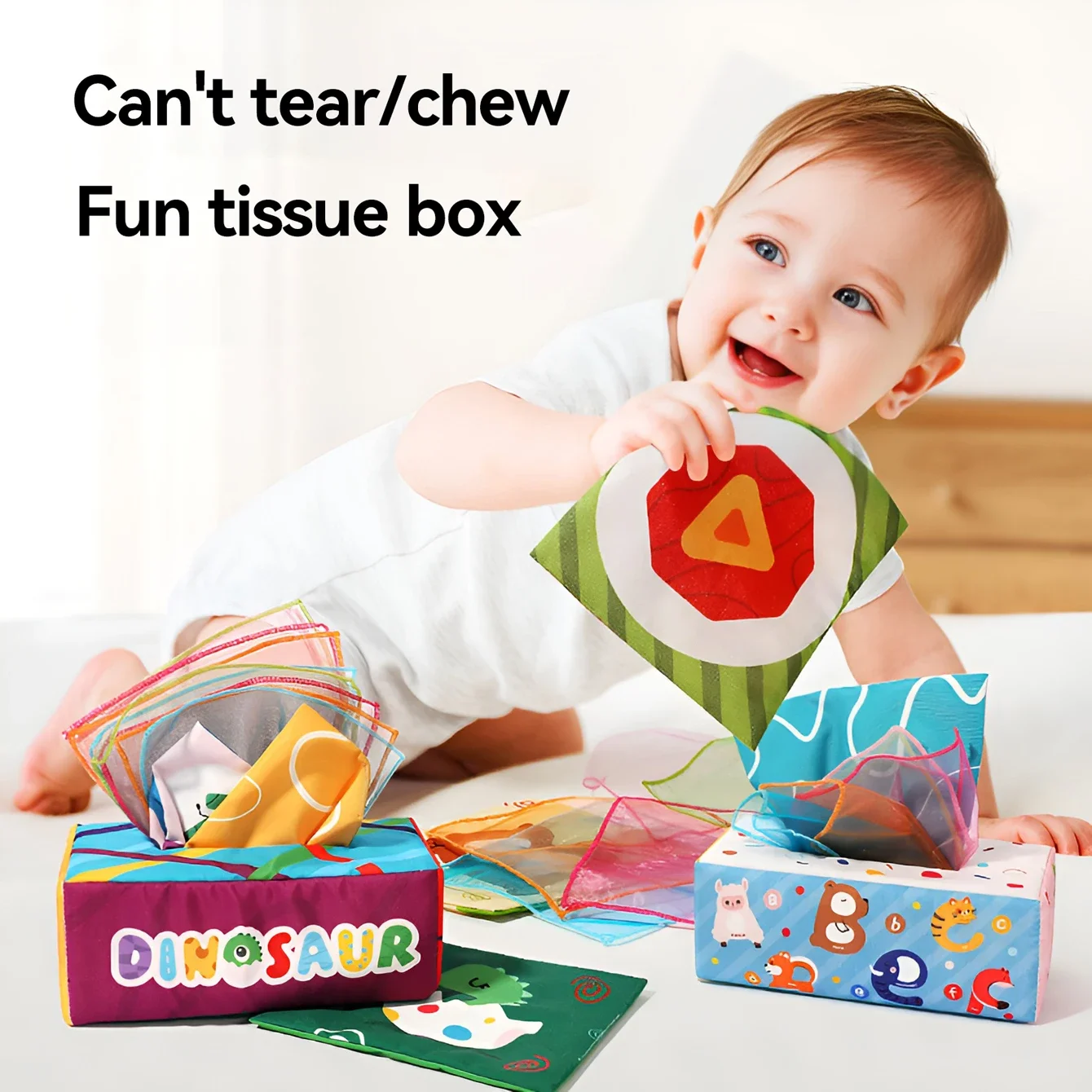 

Baby Magic Tissue Boxes Montessori Toy Educational Learning Activity Sensory Toy for Kid Finger Exercising Busy Boards Baby Game