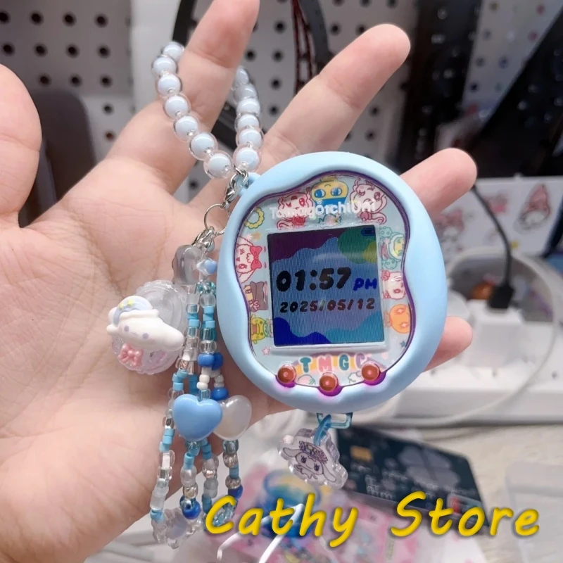 Bandai tamagotchi uni painel de substituição transparente impresso com logotipo decoração bonito presentes de aniversário da menina em estoque