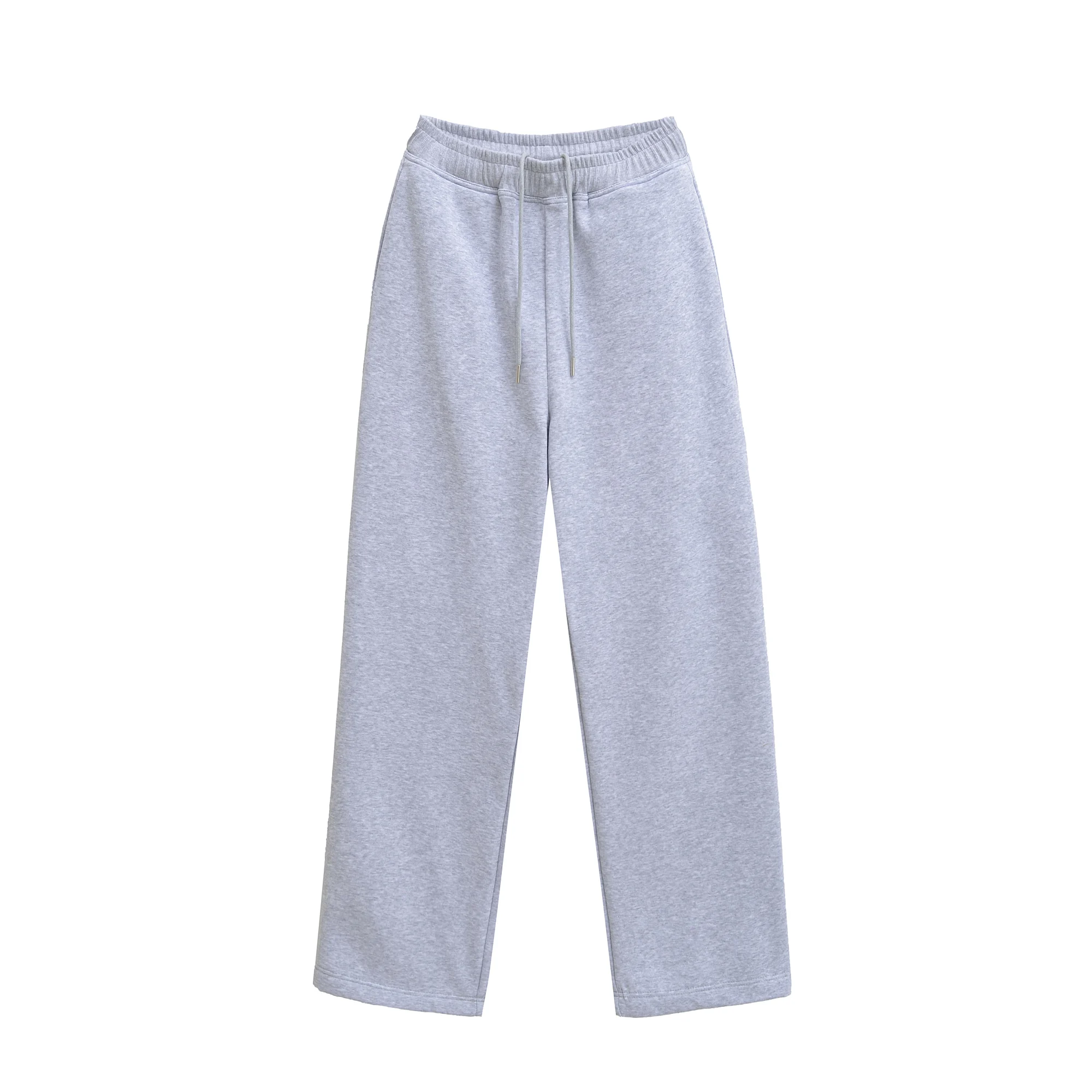 HH Frauen Casual Solide Hoodies Hosen Sets Langarm Pullover Sweatshirts Mantel Kordelzug Breite Bein Hosen Büro Dame Anzüge – Detail 14