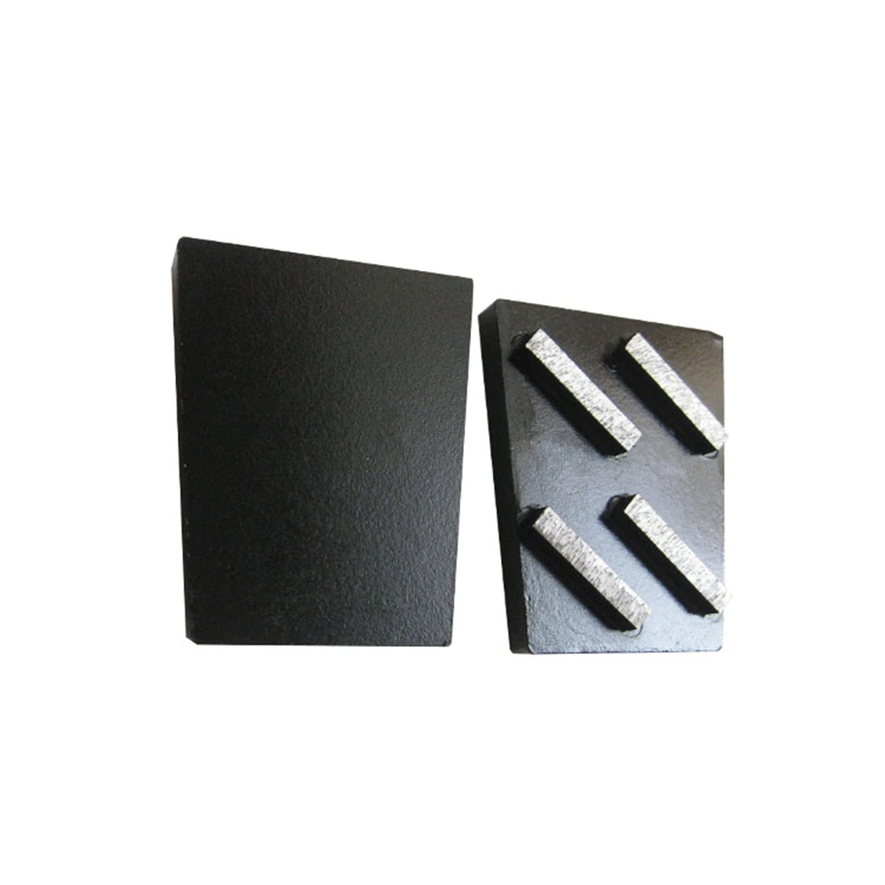 ST23 Colorful Polishing Tools Diamond Grinding Wedge Abrasive Blocks Four Segments Trapezoid Metal Frankfurt Floor Pads 6PCS