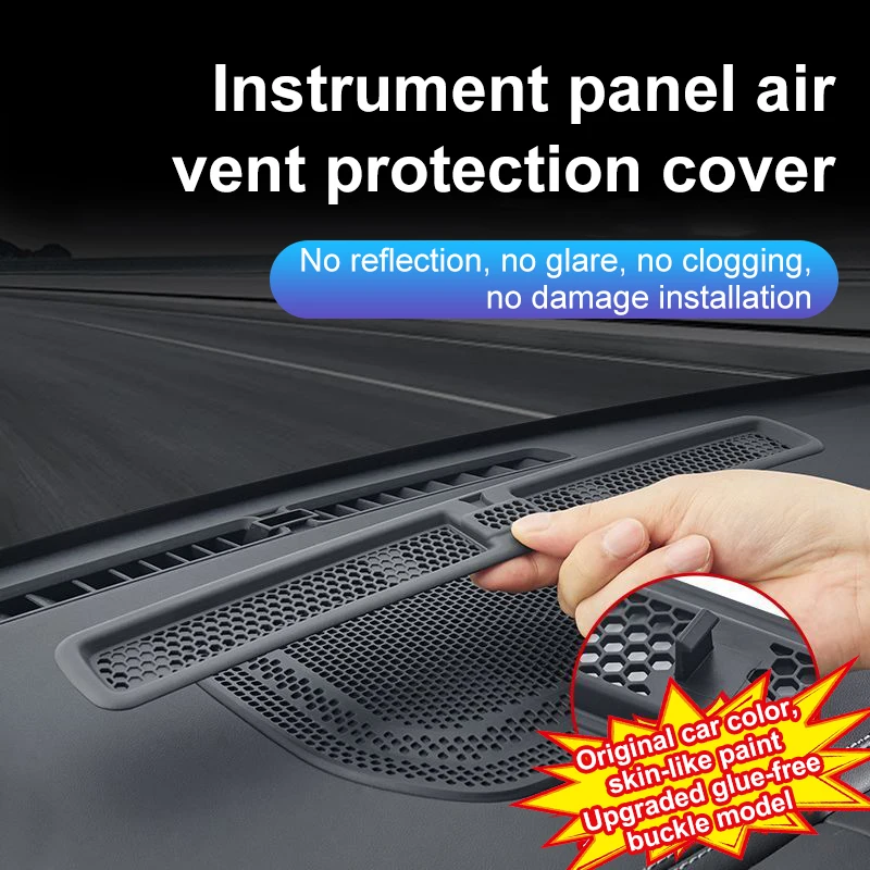 

For BYD Leopard 5 2023-2025 Car Central Control Instrument Air Outlet Protection Cover Air Conditioning Dust Net Interior Parts