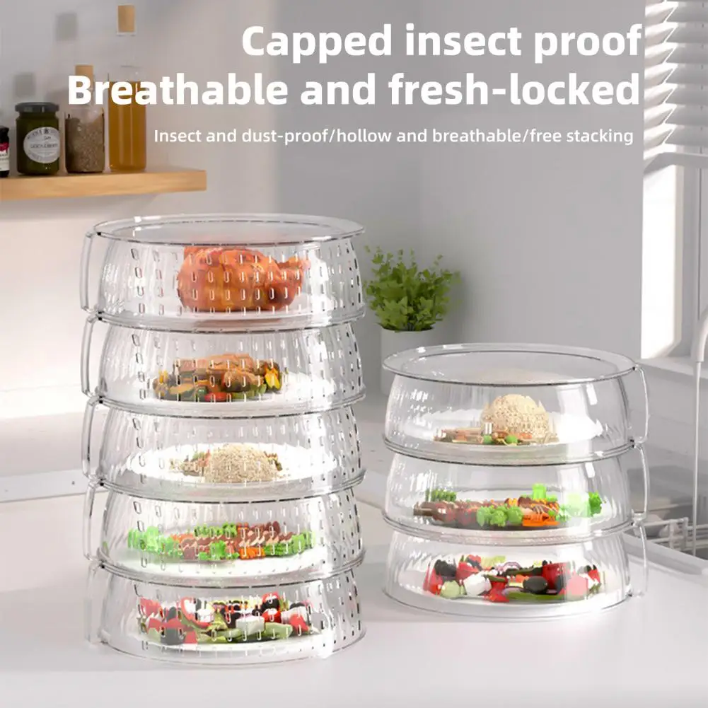 Flavorless Food Cover Picnic Bbq Helper Stackable Insulated Food Vegetable Covers Multi-layer Anti-fly Dust-proof for Picnic