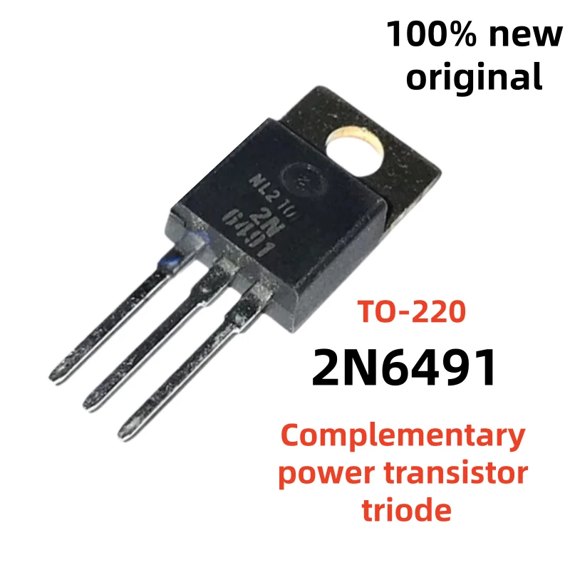 100% New Original 5pairs/10pcs 2N6488 2N6491 TO-220 6488 6491 power transistor triode In Stock