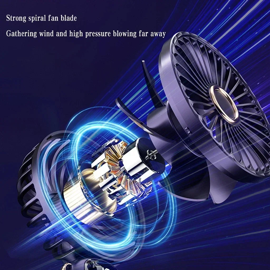 2025 New Usb Handheld Fan Digital Display Folding Aromatreatment Desktop Fan Mini Portable Outdoor Small Fan