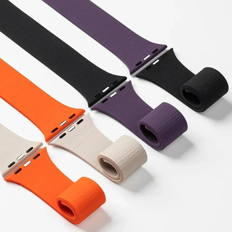 حزام سيليكون مغناطيسي لساعة أبل الترا 2 1 49 مللي متر 10 9 8 7 46 مللي متر 42 مللي متر 45 مللي متر 41 مللي متر استبدال معصمه لـ Iwact 6 5 4SE 44/40 مللي متر