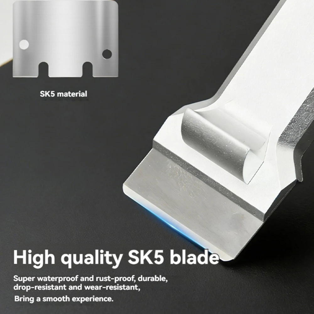 Upgraded Aluminum Alloy Cleaning Blade Hot Bed Scraper + Blade Assembly for Bambu 3D Printer Accessories