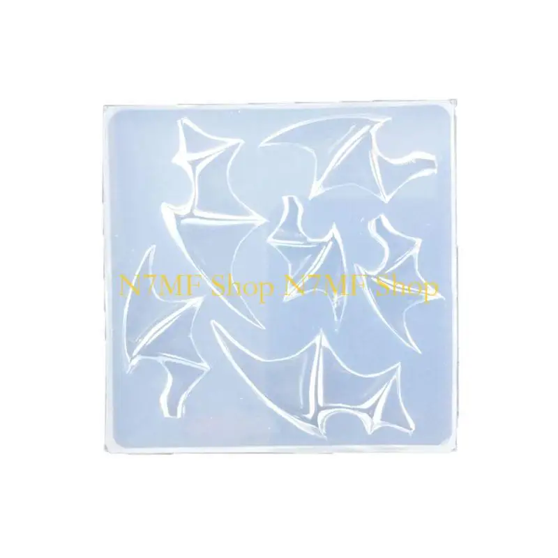 

N7MF Силиконовая смола плесень крылышки дьявол рога Wand Diy Клавиатура ремесла эпоксидная плесень