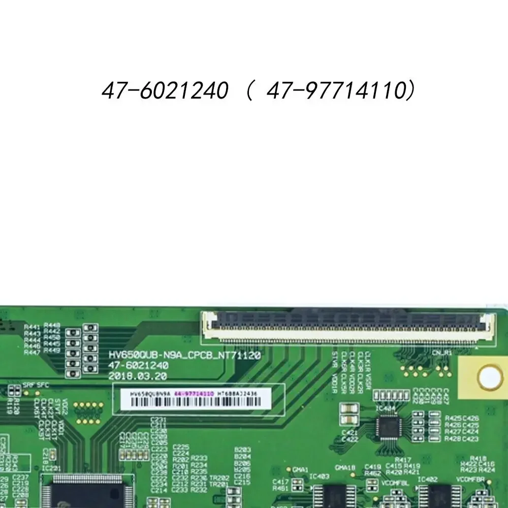 T-CON Board 47-6021240 HV650QUB-N9A-CPCB-NT71120 Logic Board is for UA65NU7000JXXZ UA65NU7000J D65X-G4 65T7U M656-G4 65inch TV