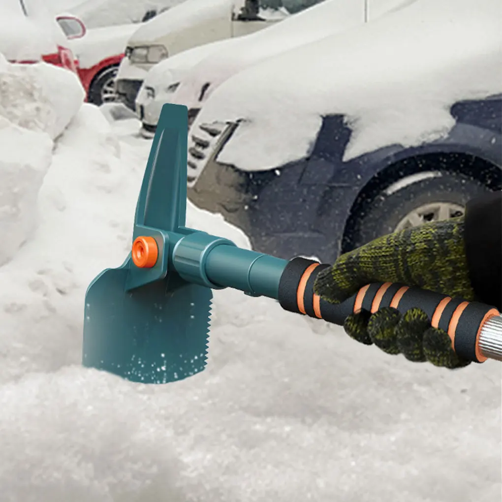 

Snow Scraper With Brush Extendable Easy To Assemble And Disassemble Snow Removal Kit 3-IN-1 Ice