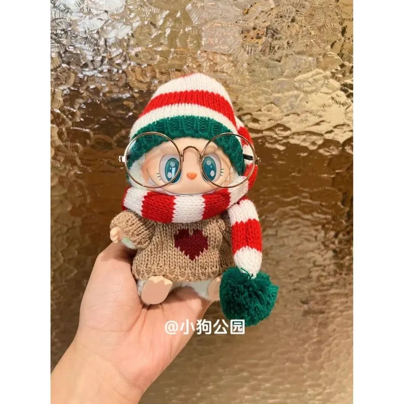 

[Рождественский набор любви] Виниловая кукла Labubu, милая детская одежда, универсальное изготовление ручной работы для первого и второго поколения