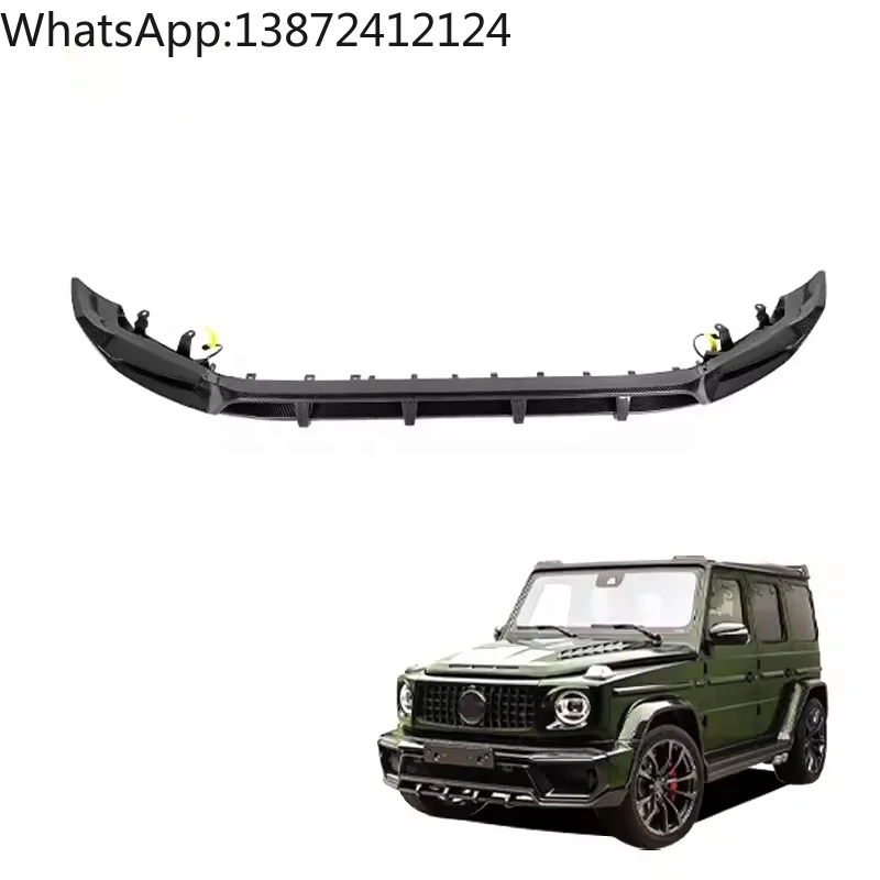 

Car Tuning Kit Parts Dry Carbon Fiber Front Lip for Mercedes-Benz G-Class W464 Upgraded T-Shape Front Diffuser